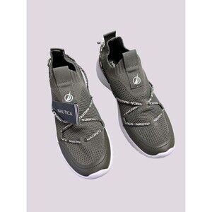 Nautica Ladies Running Socks Trainers Khaki Green Adjustable Travel Light Size 9